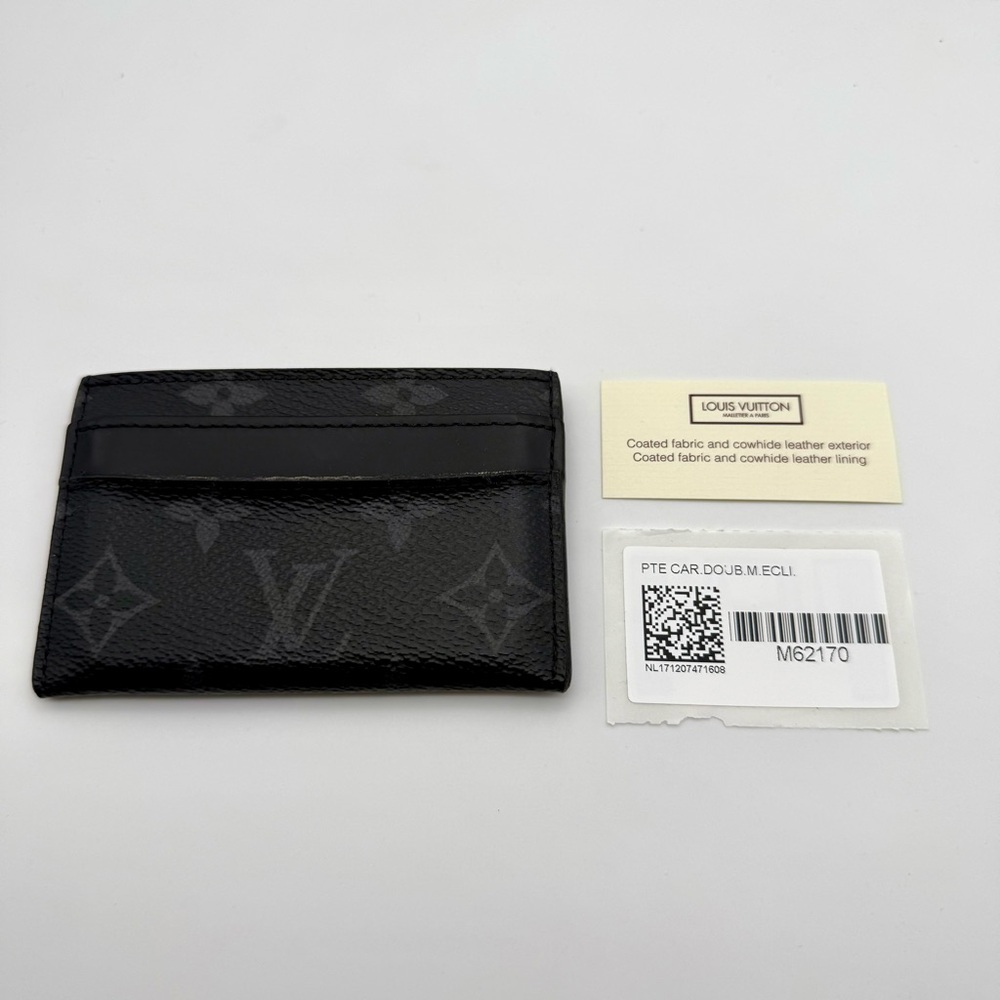 Louis Vuitton Double Card Holder Monogram Eclipse
